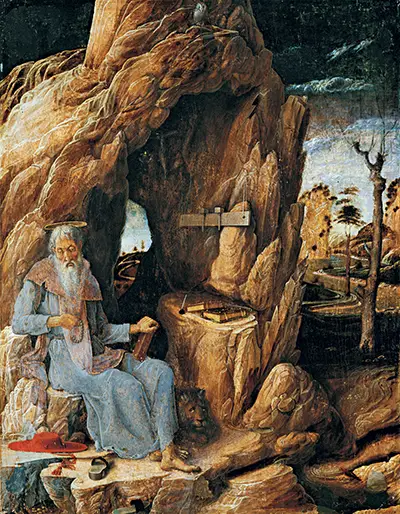 St Jerome in the Wilderness Andrea Mantegna